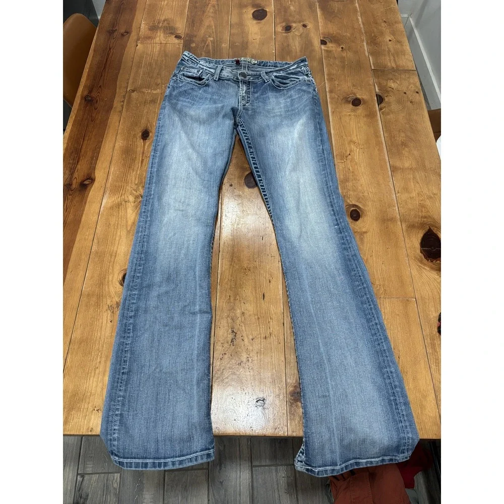 BKE Kate Bootcut Jeans Women's Size 31x33.5 Medium Wash Stretch Denim Flare